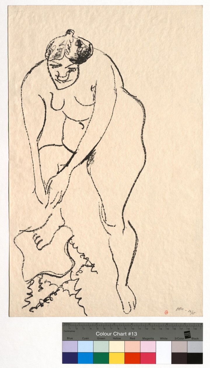 Nøgen med højre fod på en skammel af Henri Matisse