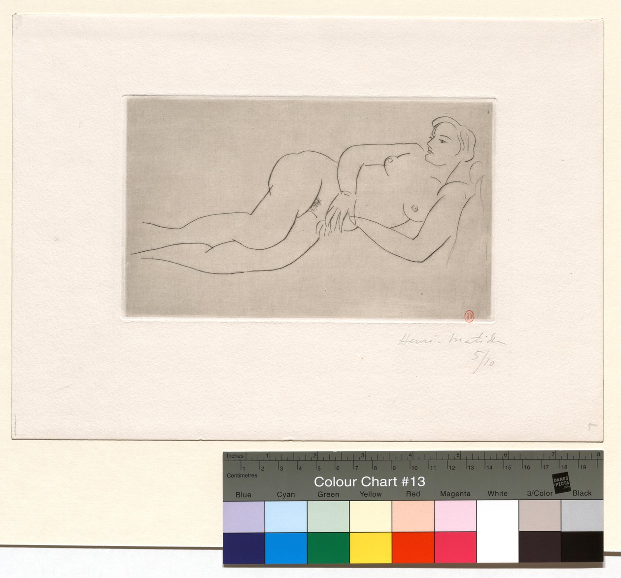 Liggende nøgen af Henri Matisse