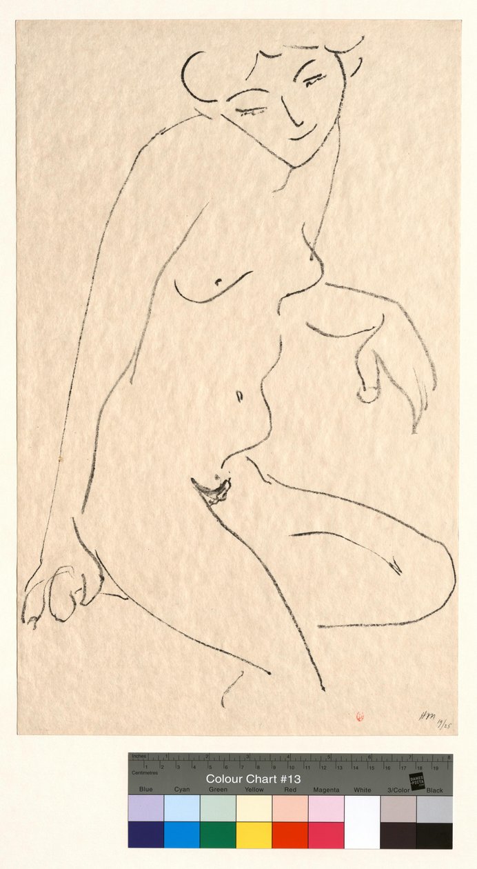 Set i trekvartprofil, med hovedet på skrå af Henri Matisse