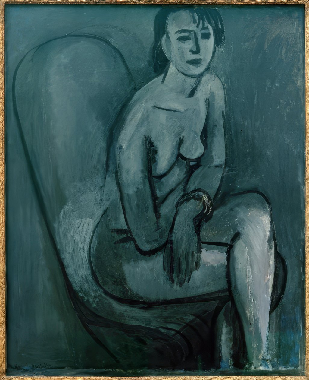 Grå nude med armbånd af Henri Matisse