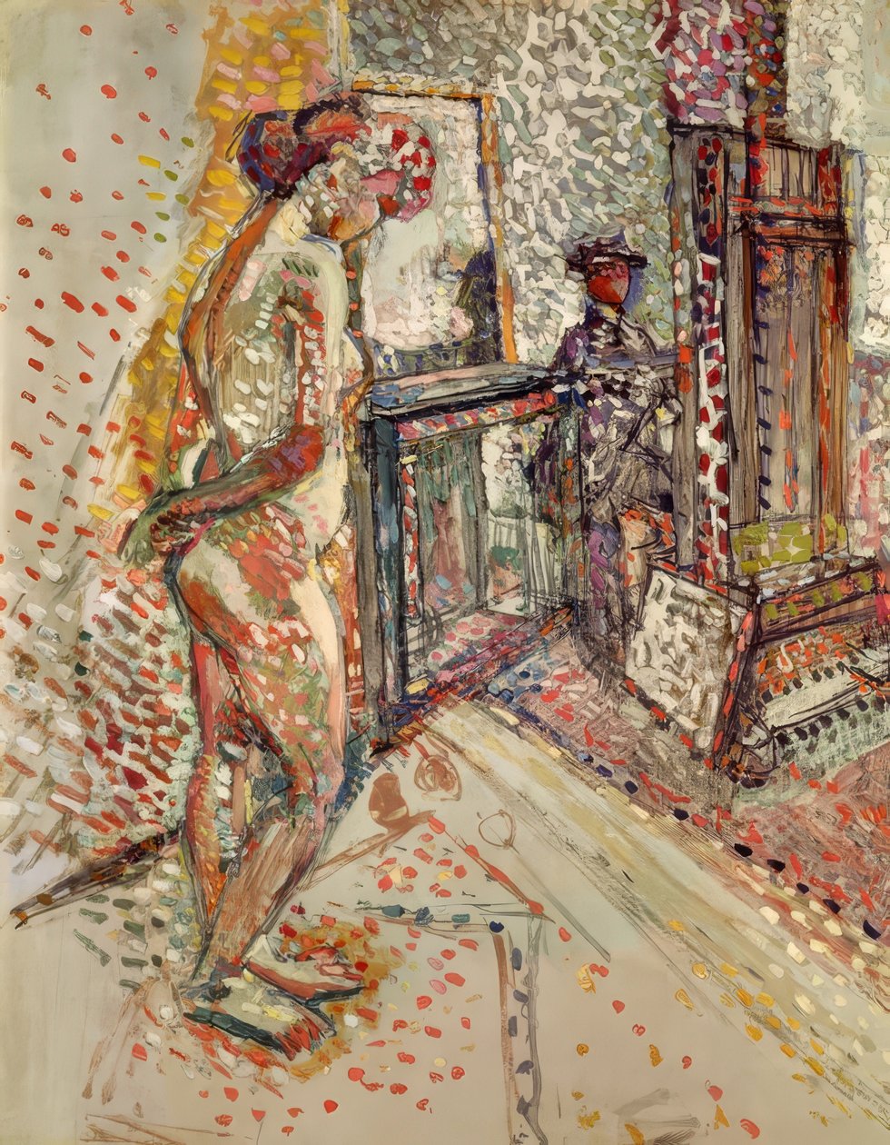 Nøgen i studiet af Henri Matisse