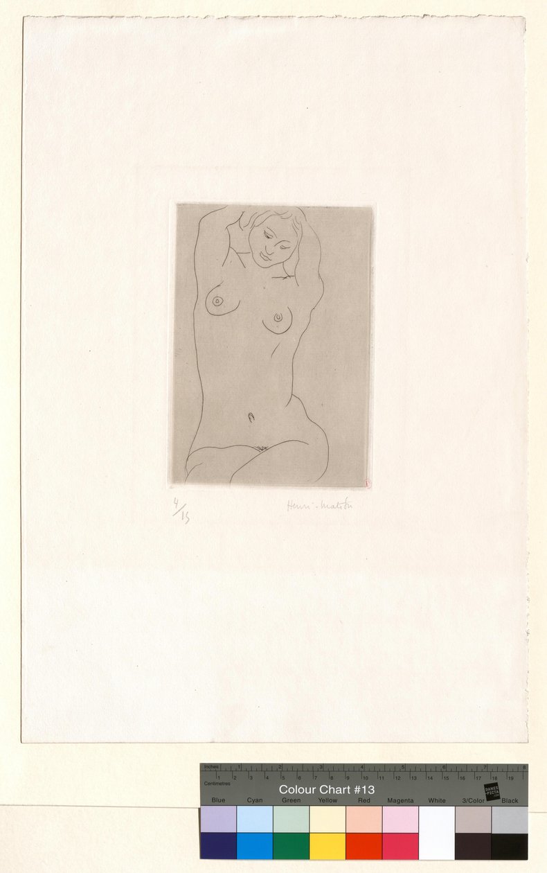 Nøgen, armene over hovedet af Henri Matisse