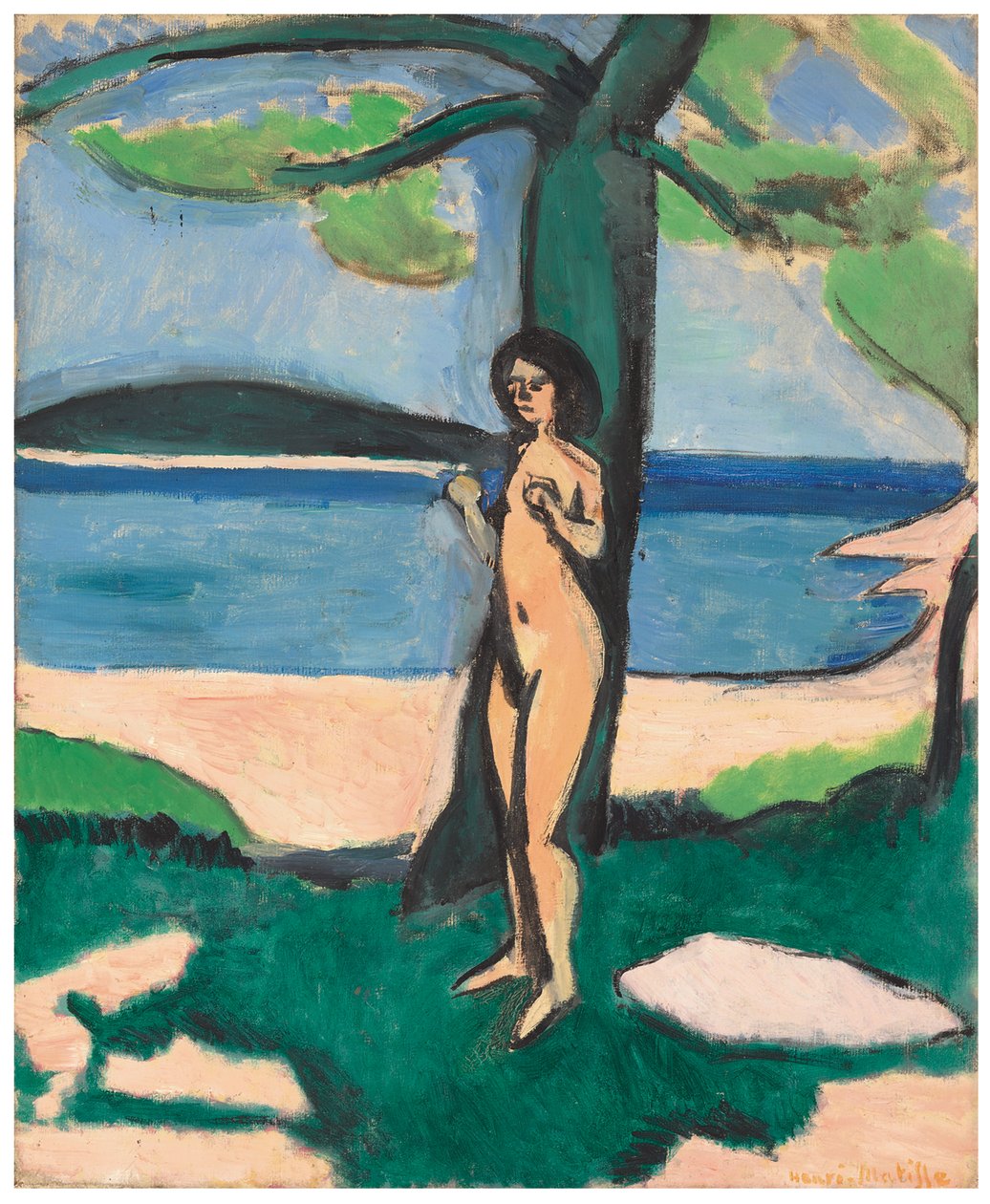 Nøgen ved havet af Henri Matisse