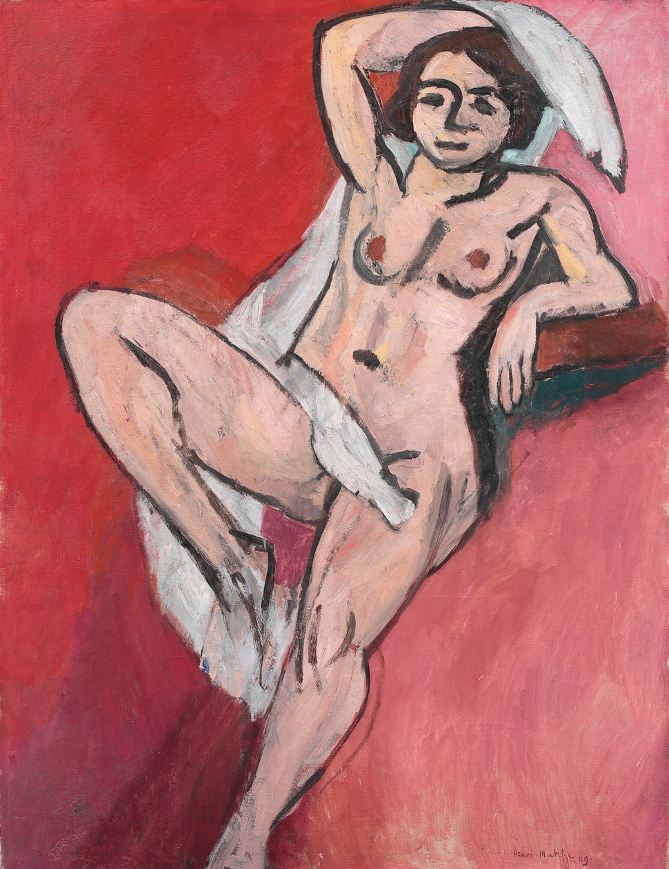 Nøgen med hvidt tørklæde af Henri Matisse
