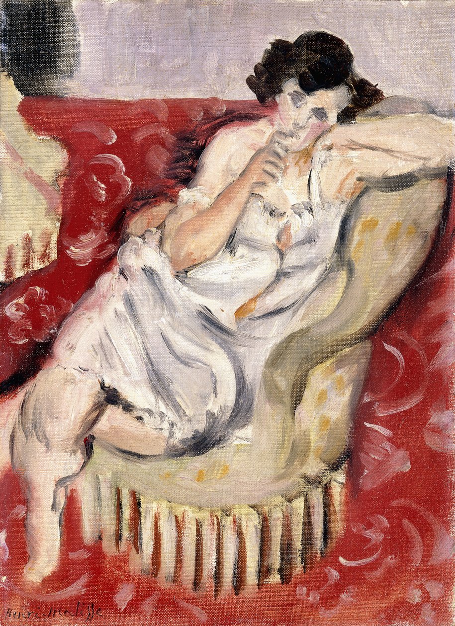 Nøgen med en lænestol af Henri Matisse