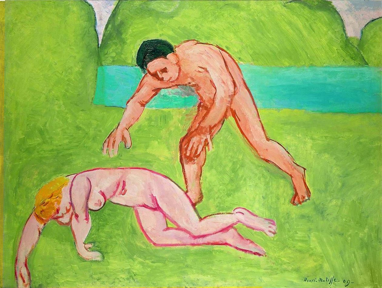 Nymfe og satyr af Henri Matisse
