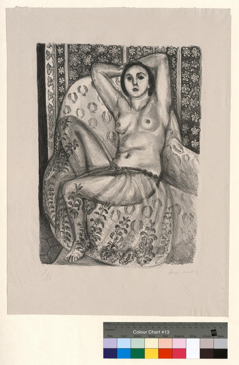 Siddende odaliske med tylskørt af Henri Matisse