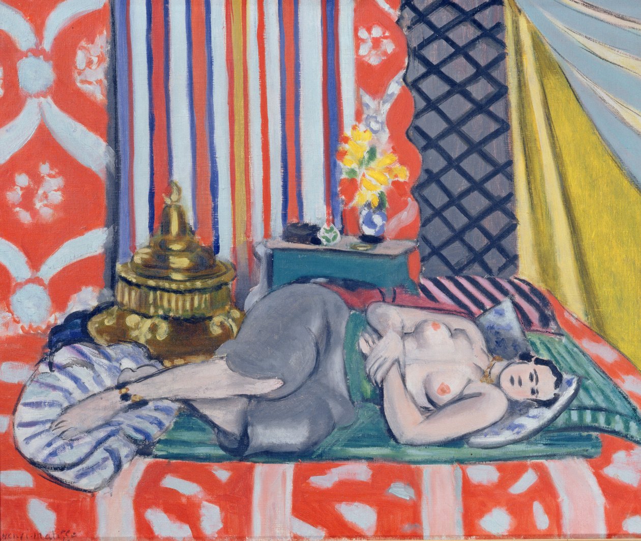 Odalisque i grå culottes af Henri Matisse
