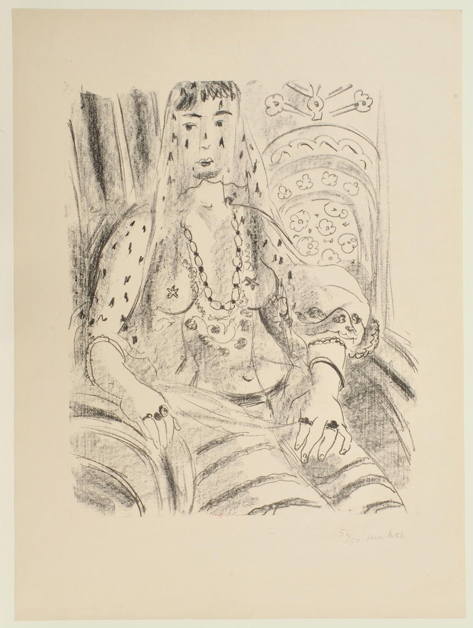 Tilsløret odalisk af Henri Matisse