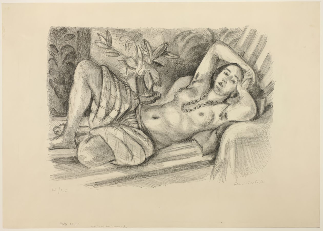 Odalisken med magnolia af Henri Matisse