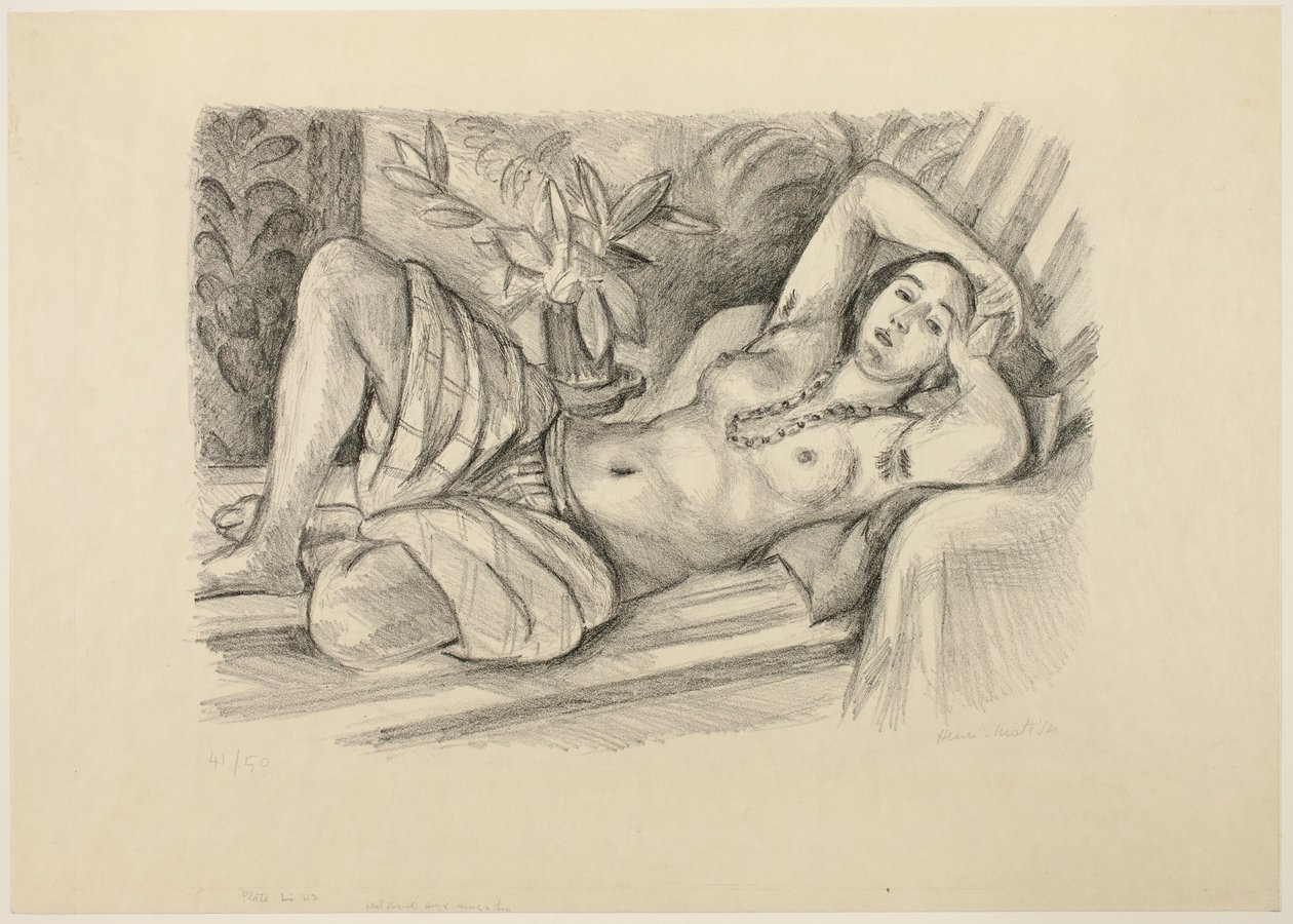 Odaliske med magnolia af Henri Matisse