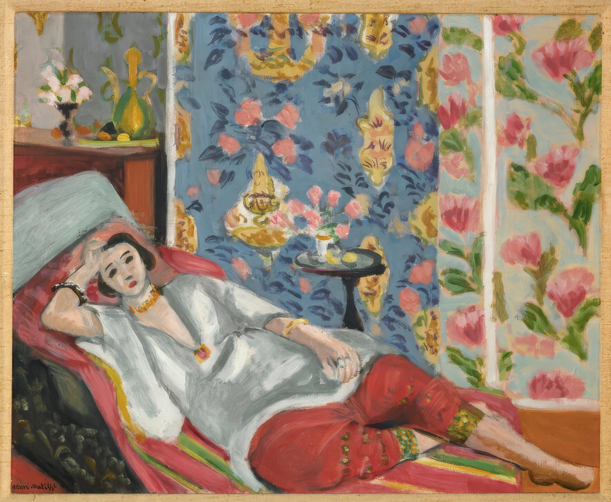 Odalisken med røde bukser af Henri Matisse