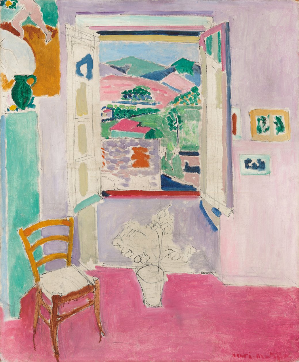 Åbent vindue af Henri Matisse
