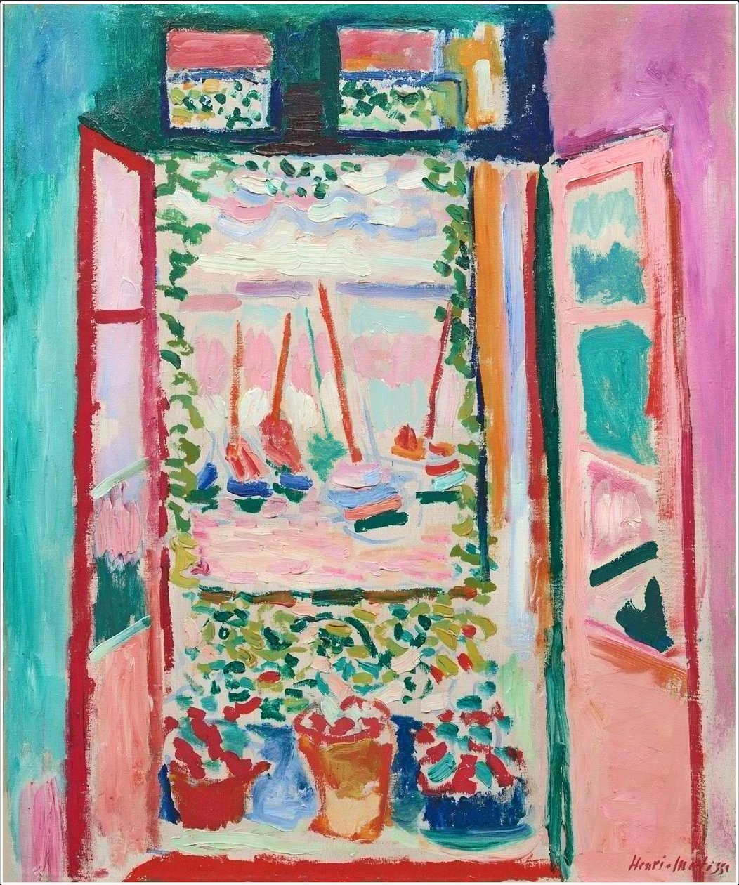 Åbent vindue, Collioure af Henri Matisse