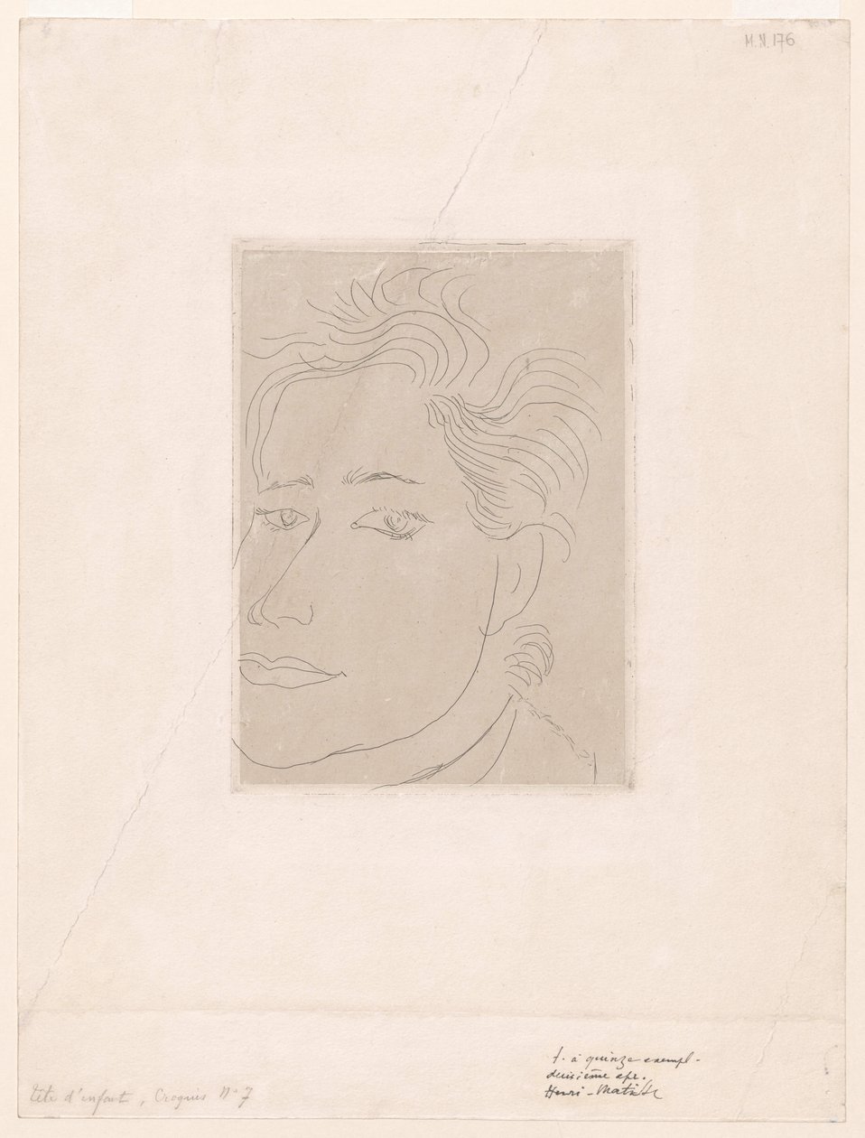 Outamaro, portræt af Margot Matisse af Henri Matisse