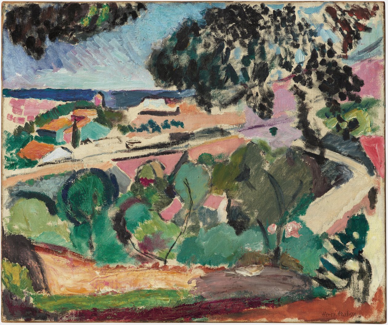 Collioure landskab af Henri Matisse