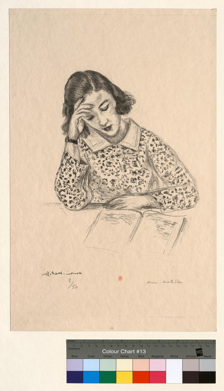 Lille læser af Henri Matisse