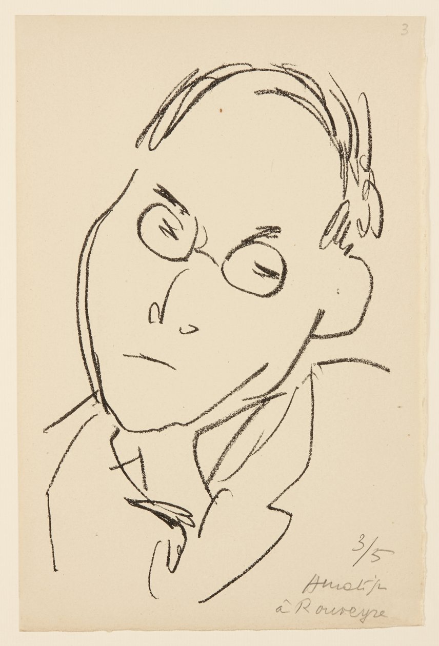 Portræt af Paul Léautaud af Henri Matisse