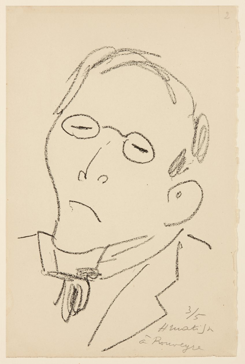 Portræt af Paul Léautaud af Henri Matisse