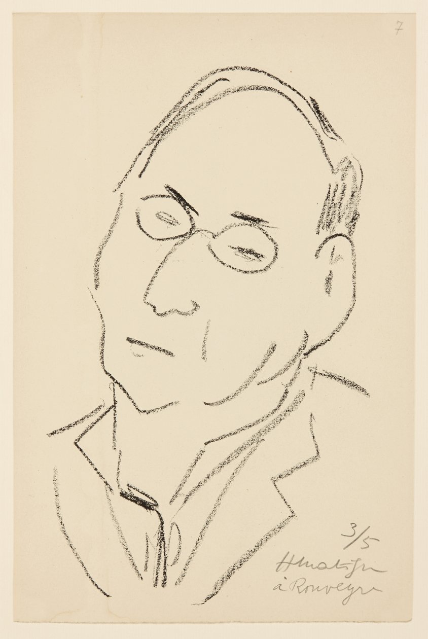 Portræt af Paul Léautaud af Henri Matisse
