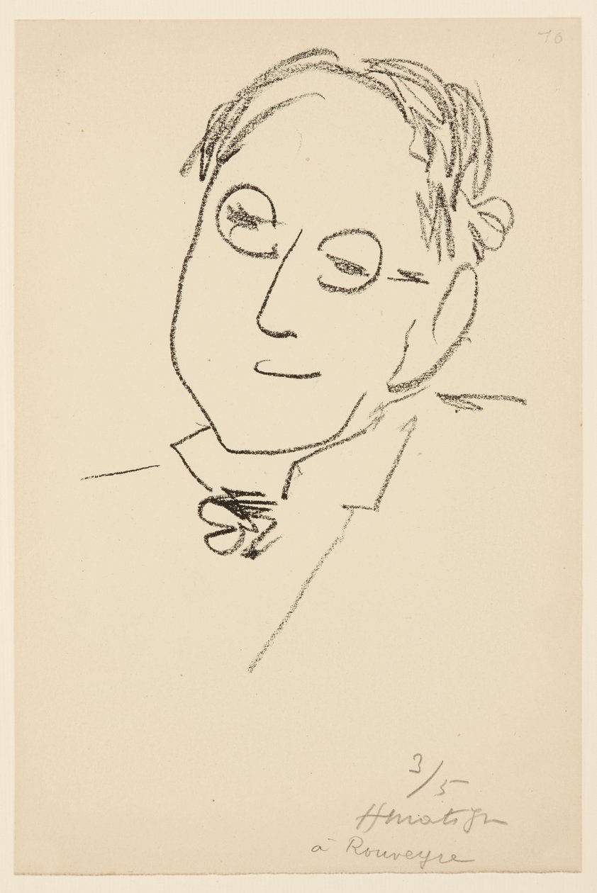 Portræt af Paul Léautaud af Henri Matisse