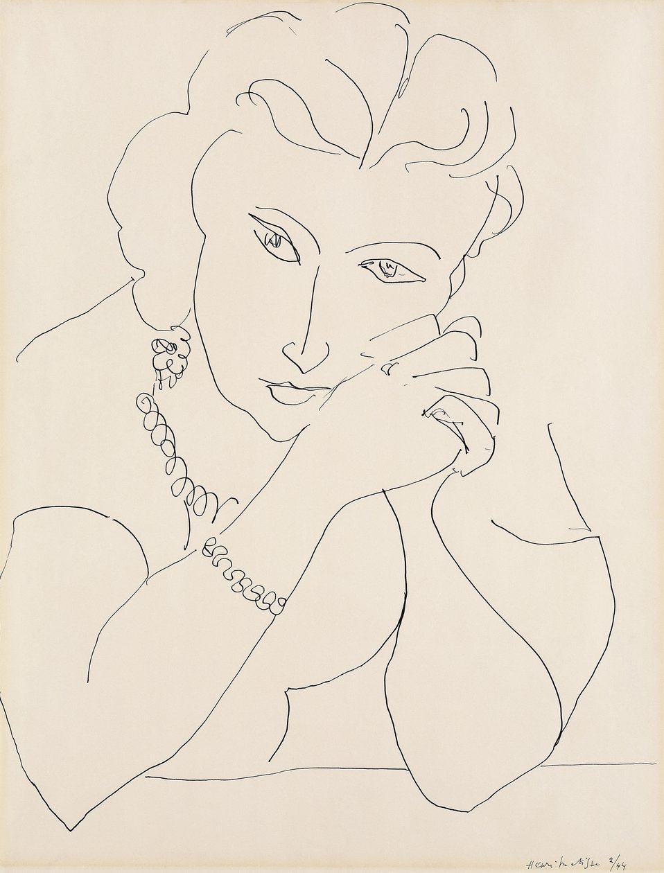 Portræt af en kvinde af Henri Matisse