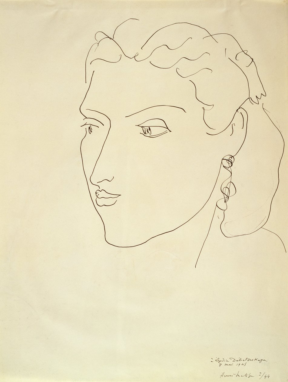 Portræt af en kvinde af Henri Matisse