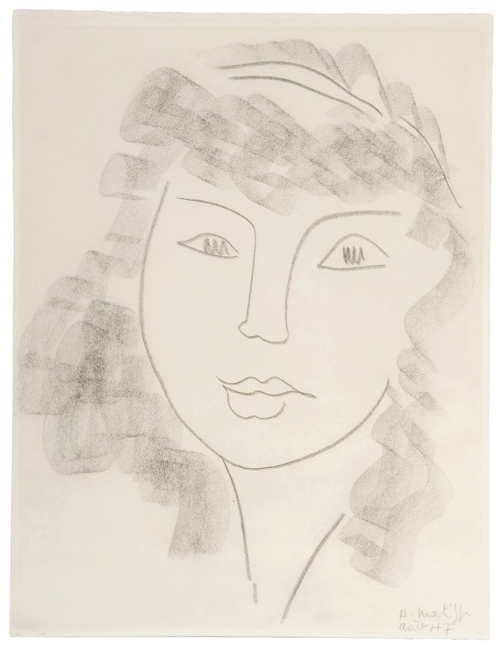 Portræt af en kvinde; Portrait de Femme af Henri Matisse