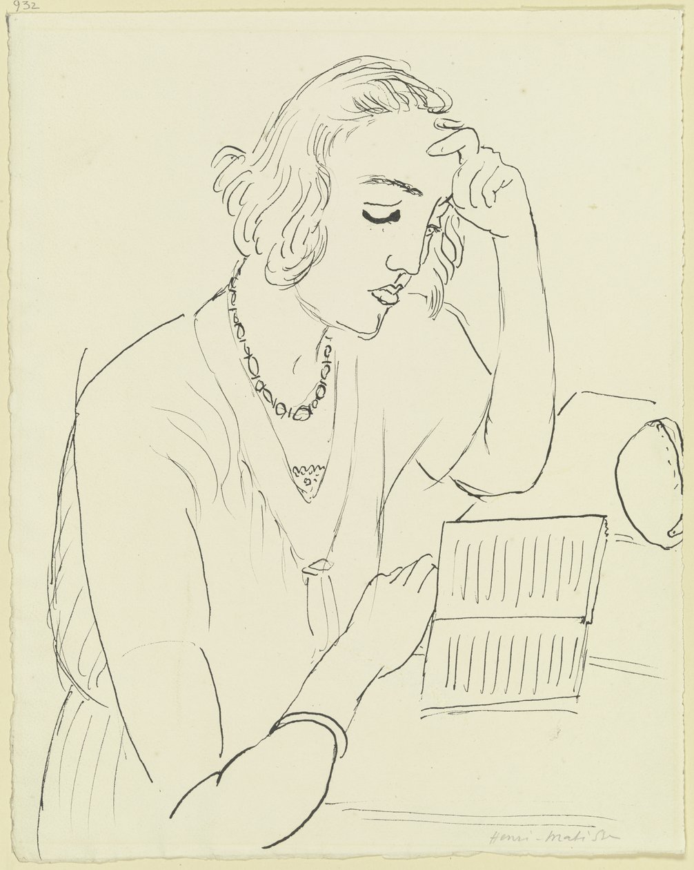 En læsende kvinde af Henri Matisse