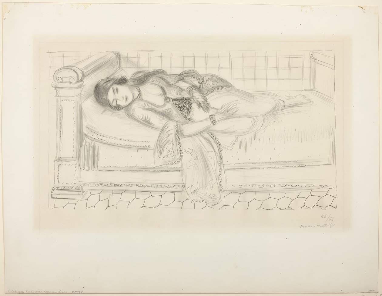 Liggende figur af Henri Matisse