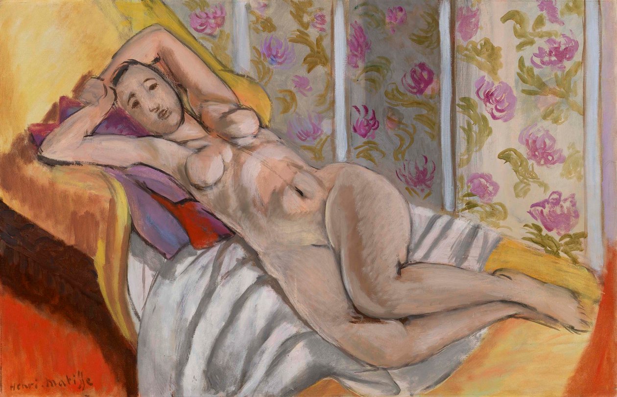 Liggende nøgen af Henri Matisse