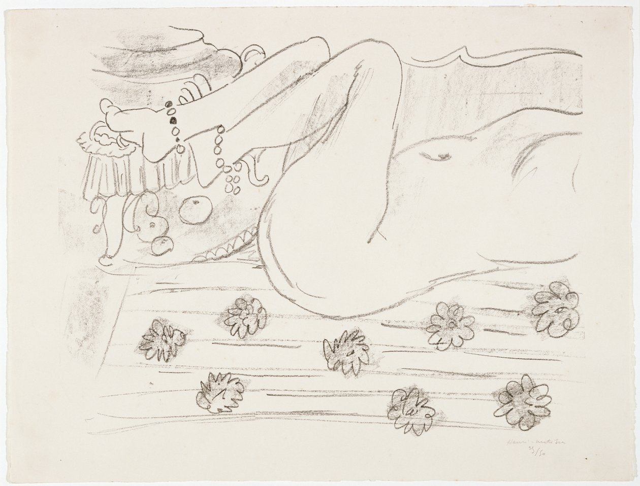 Liggende nøgen af Henri Matisse