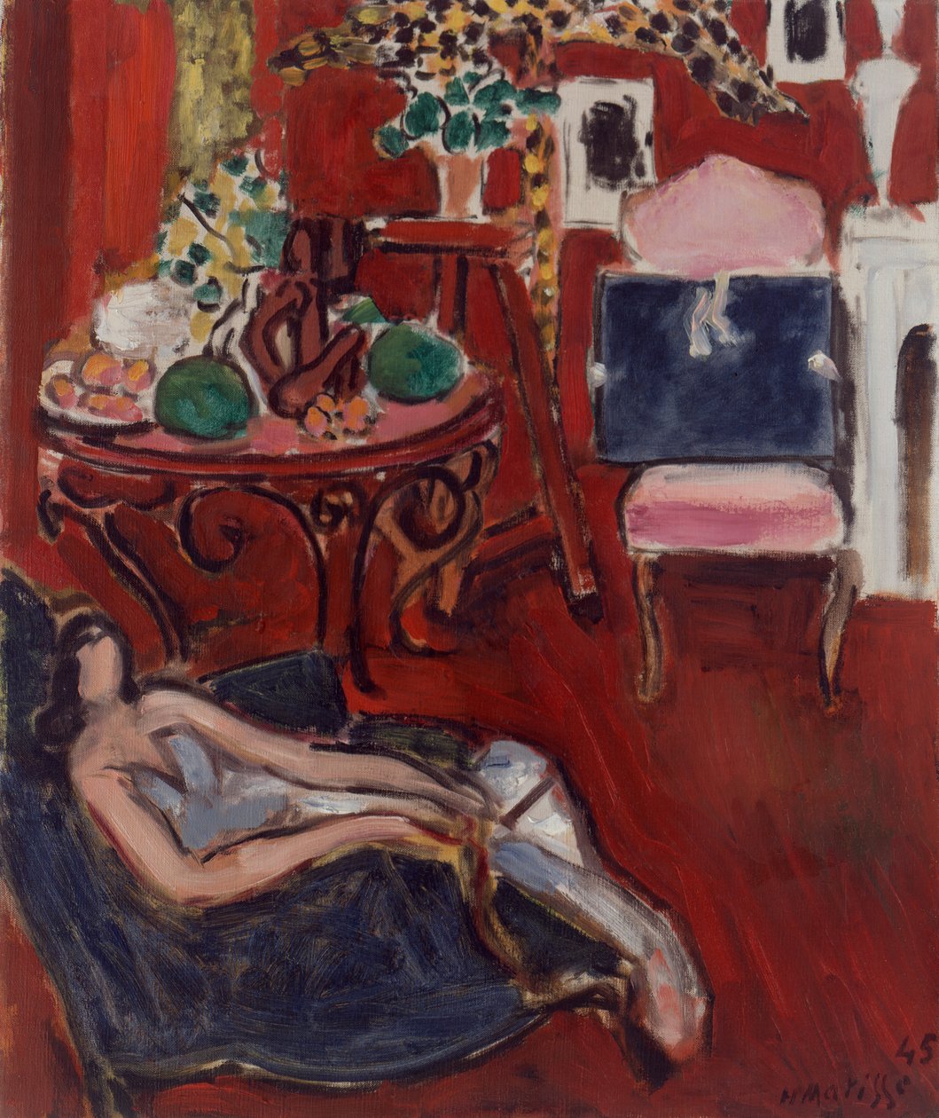 Rødt interiør af Henri Matisse