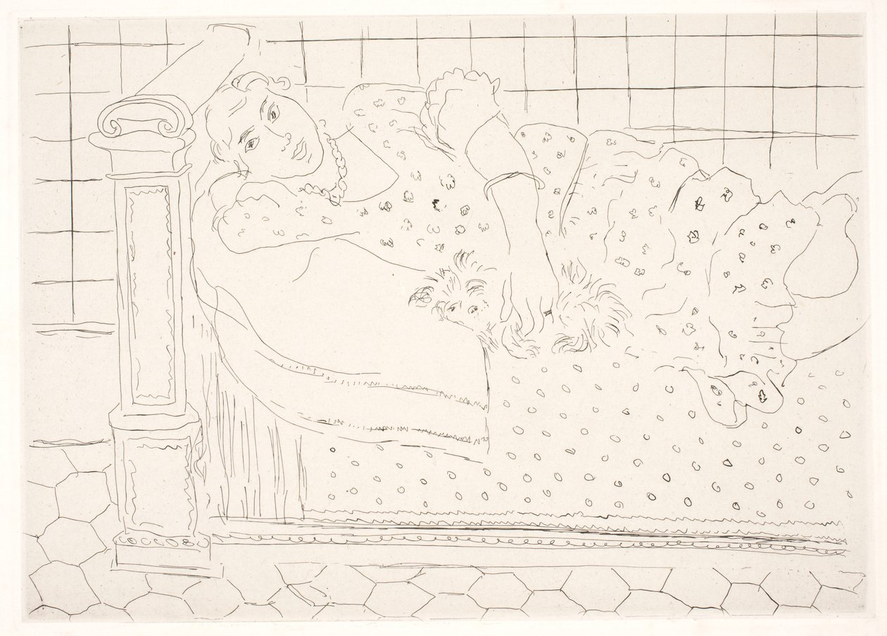 Hvile, figur med Gika af Henri Matisse