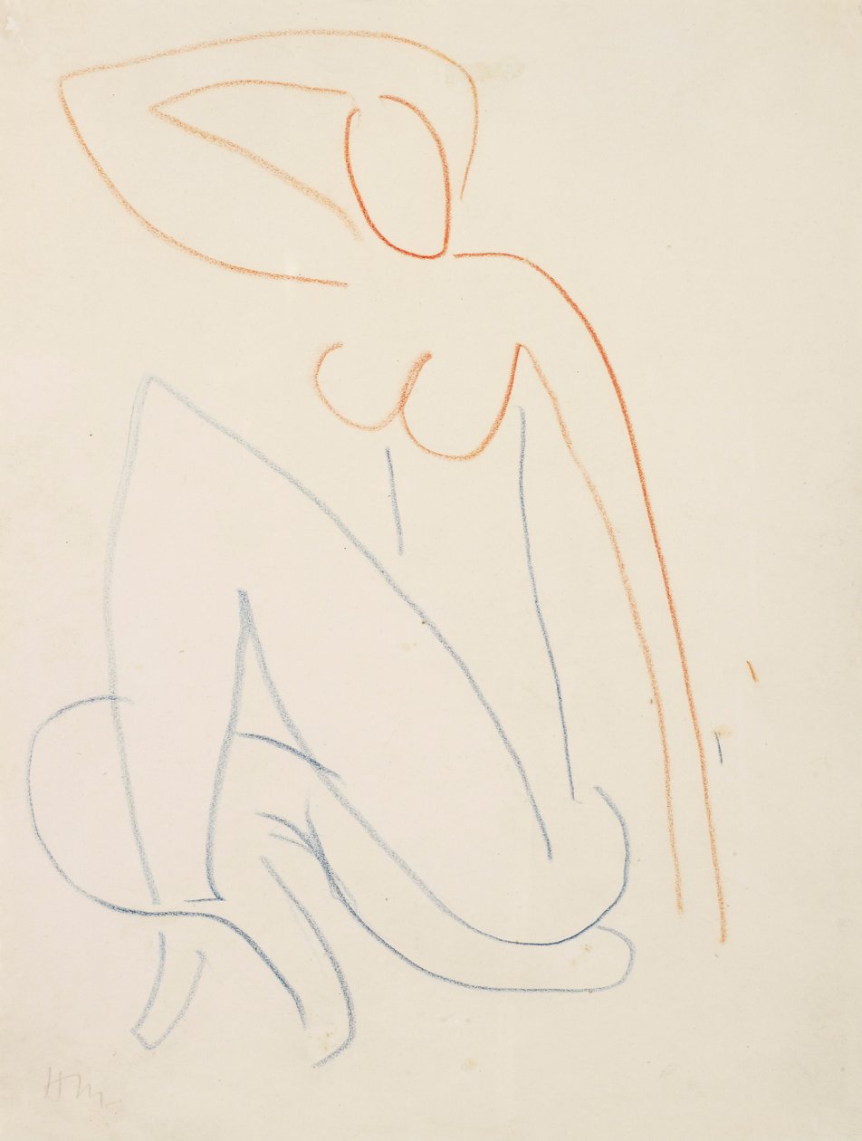 Siddende kvindefigur af Henri Matisse