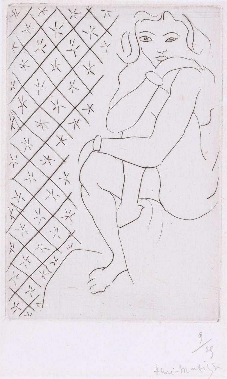 Siddende odalisque af Henri Matisse