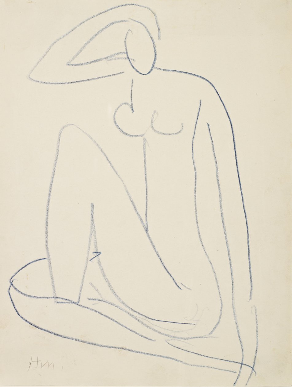 Siddende kvindefigur af Henri Matisse