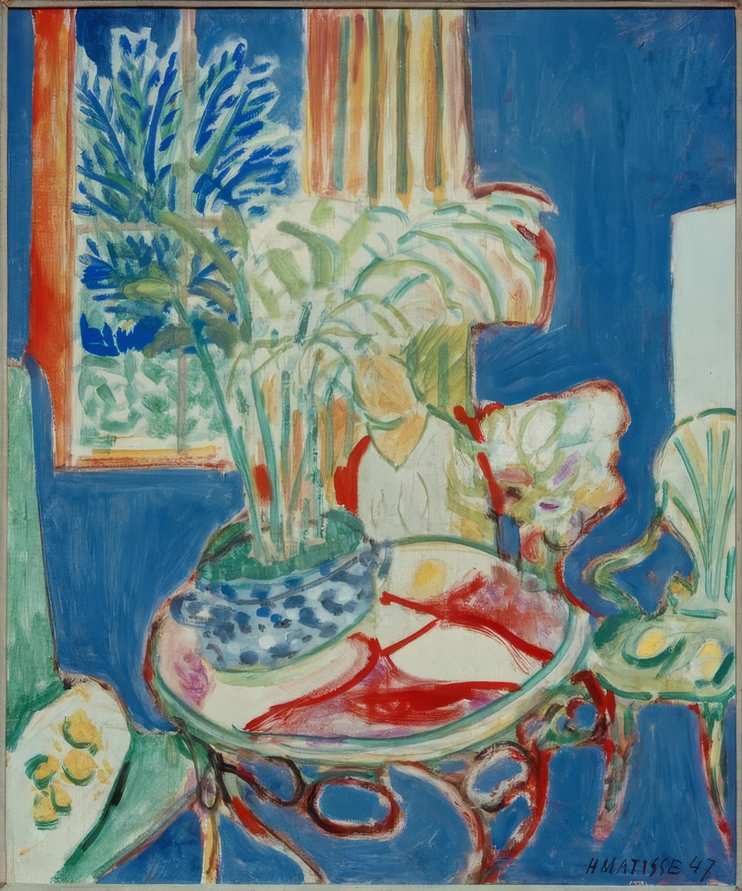 Lille interiør i blå af Henri Matisse