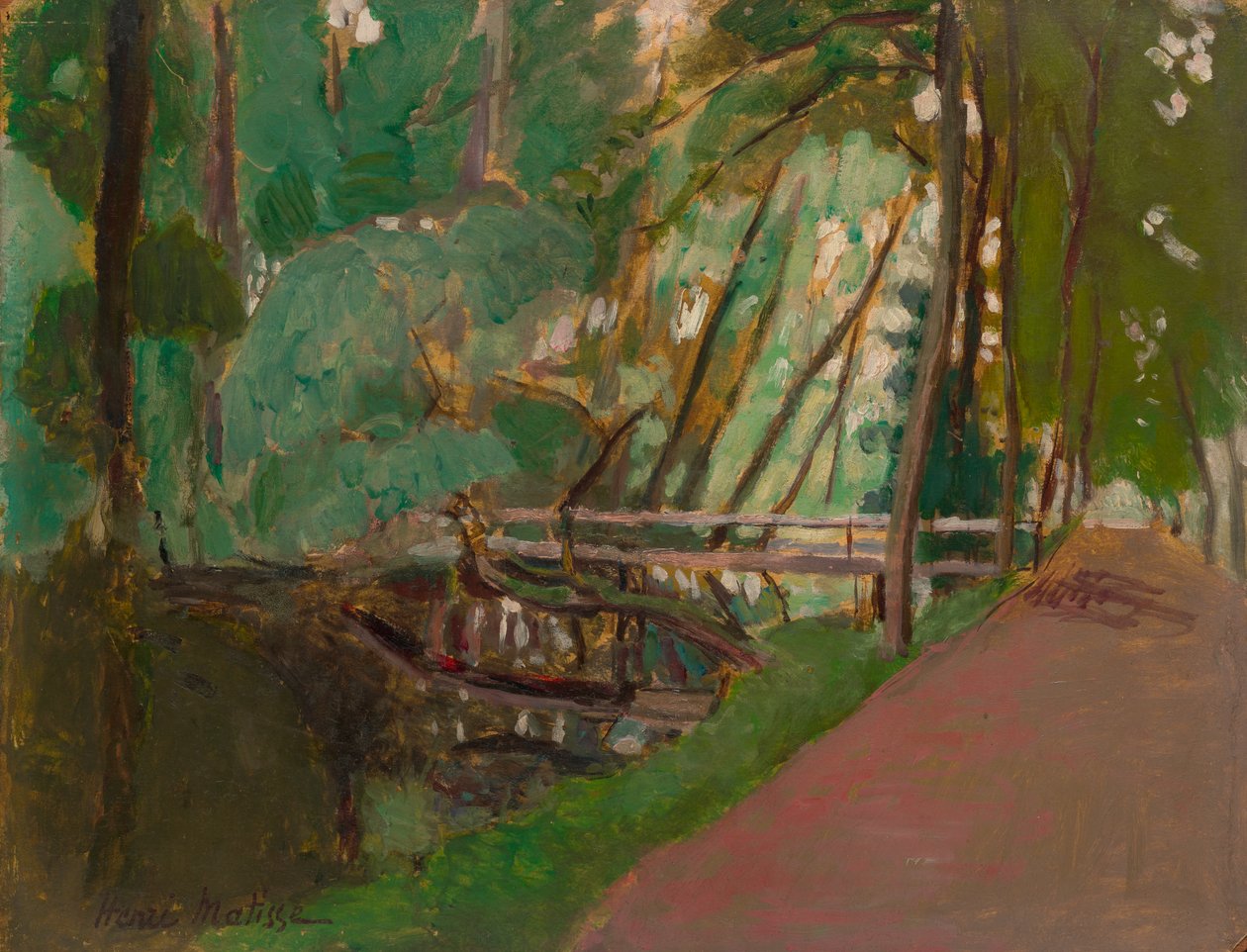 Sous-bois, ca. 1902-1903 (olie på papir lagt på panel) af Henri Matisse