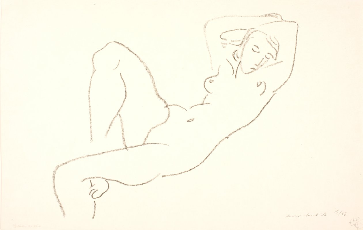 Sovende, nøgen kvinde af Henri Matisse