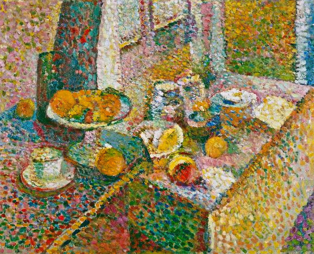 Stilleben (skænk og bord) af Henri Matisse