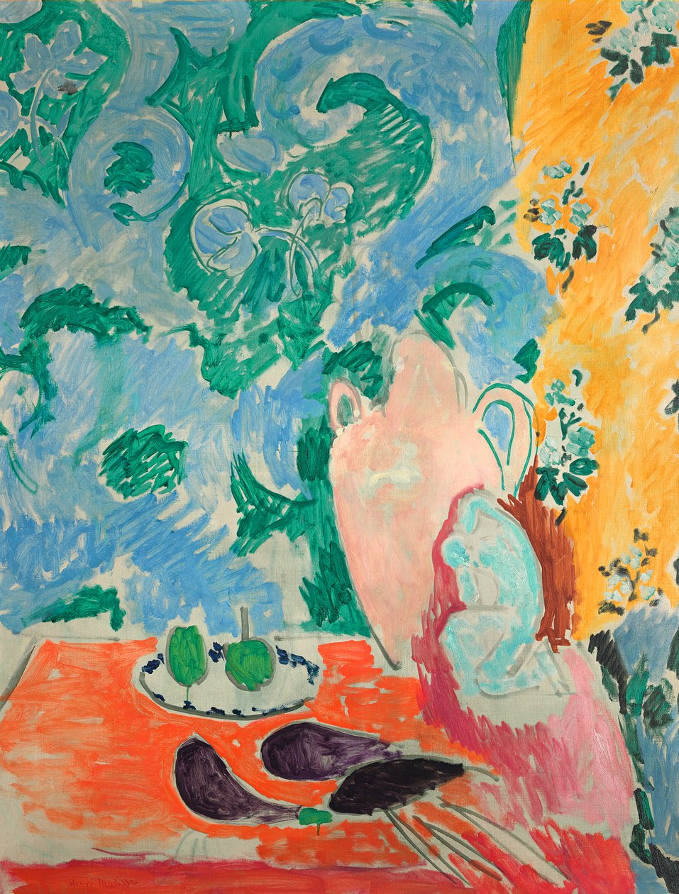 Stilleben med auberginer af Henri Matisse
