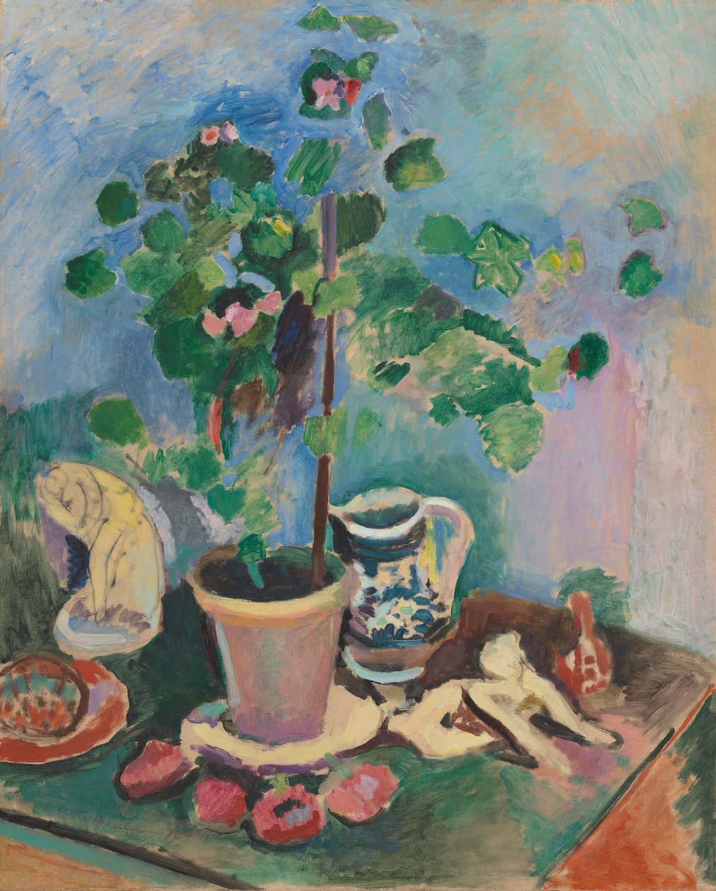 Stilleben med pelargonium af Henri Matisse