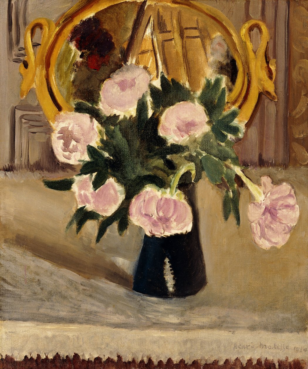 Stilleben med pæoner af Henri Matisse