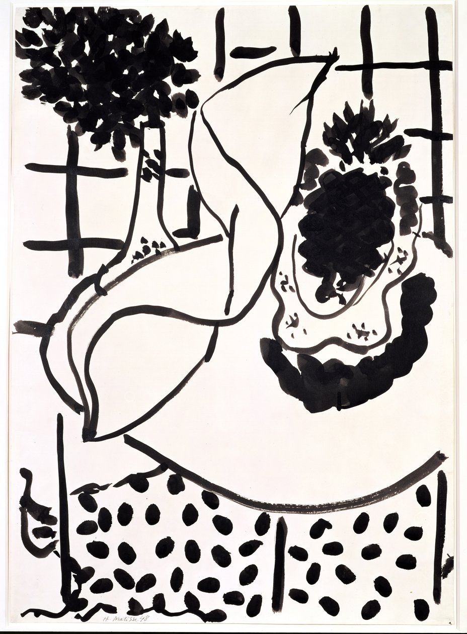 Stilleben med ananas af Henri Matisse