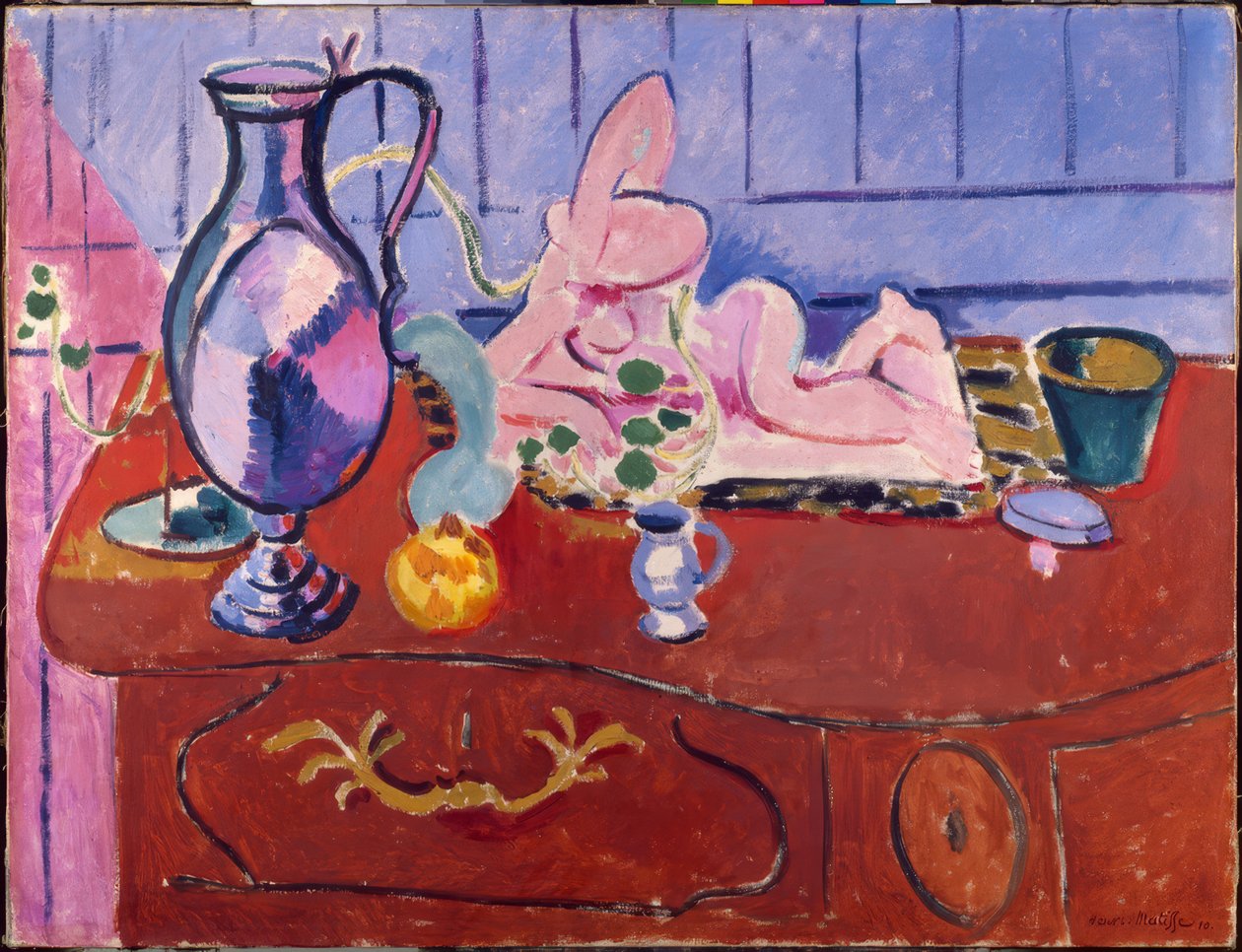 Stilleben med tinkande af Henri Matisse