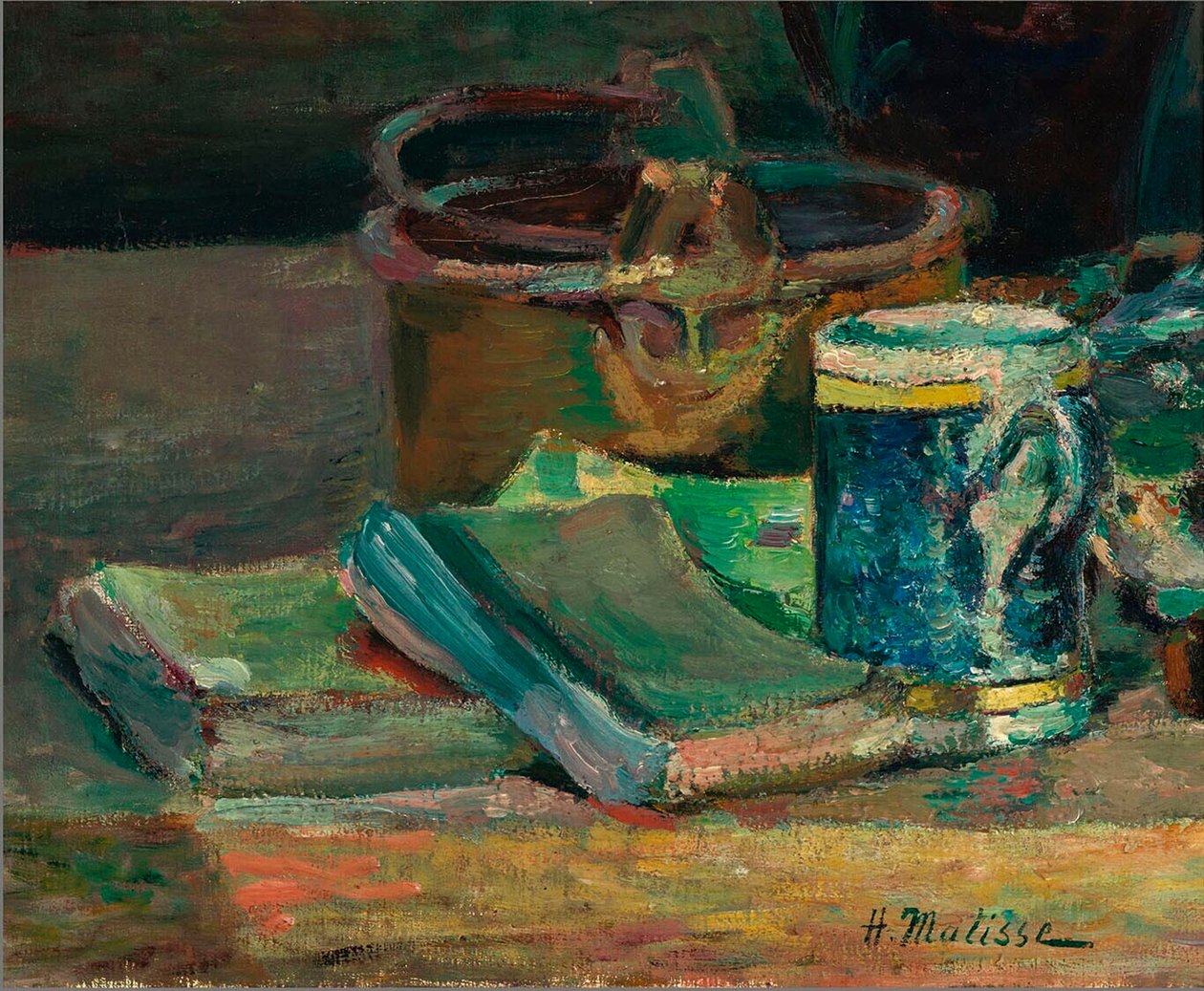 Still live with Books, ca. 1895 (olie på lærred) af Henri Matisse