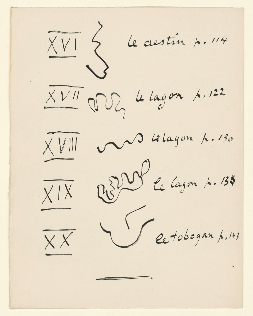 Billedfortegnelse 4. Fra »Jazz«. S. 152 af Henri Matisse