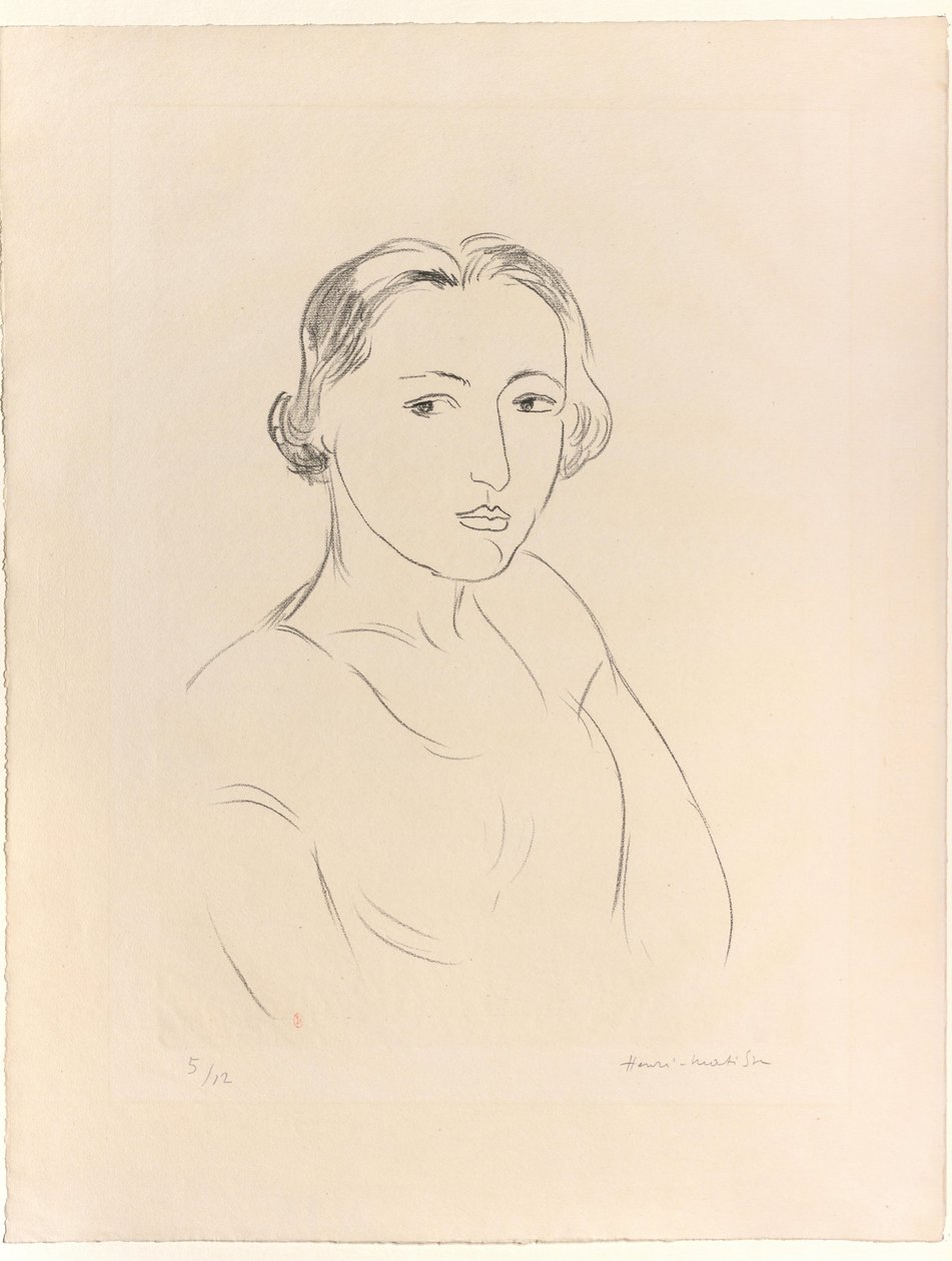 Hovedet af en ung kvinde af Henri Matisse