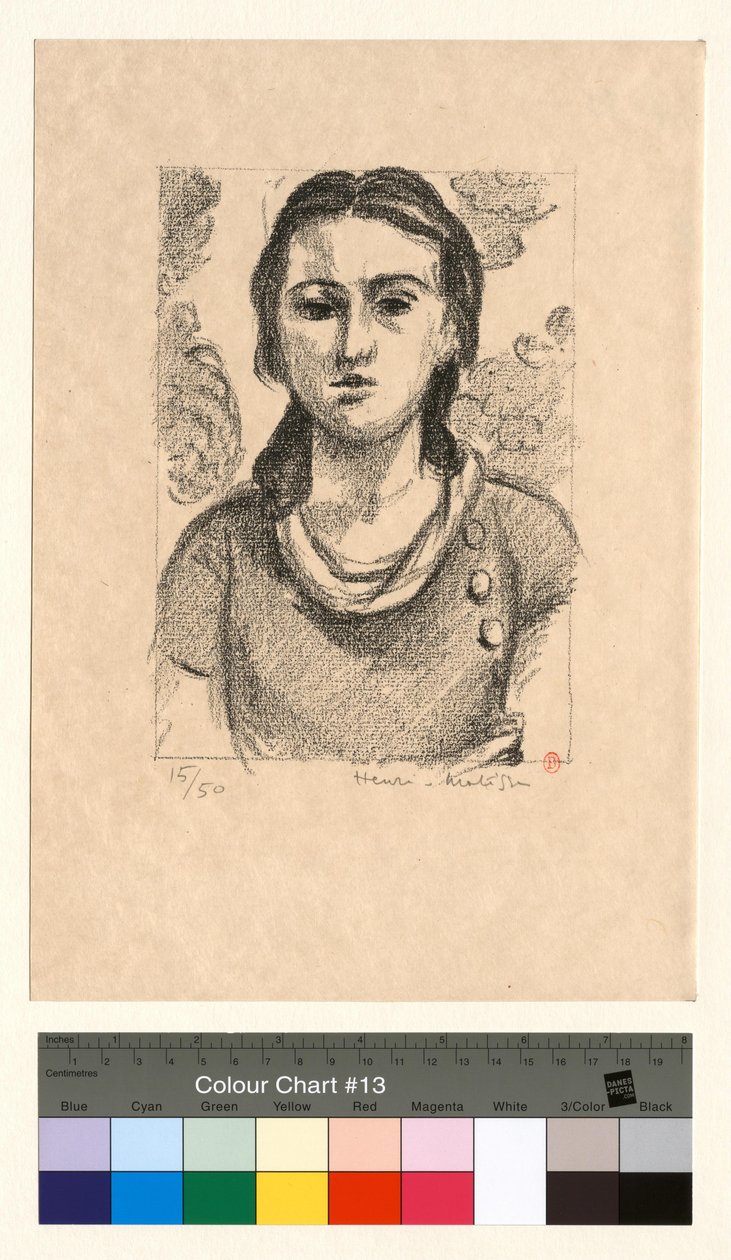 Hovedet af en ung pige af Henri Matisse